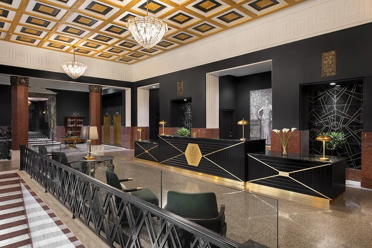 The Warrior Hotel lobby